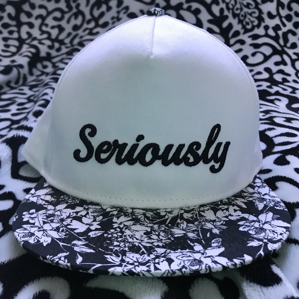 H&M Seriously Black and White Hat